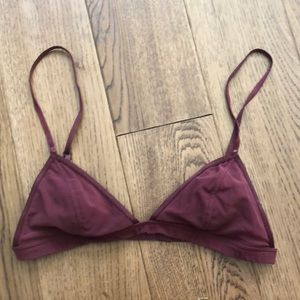 Urban outfitters maroon triangle bralette